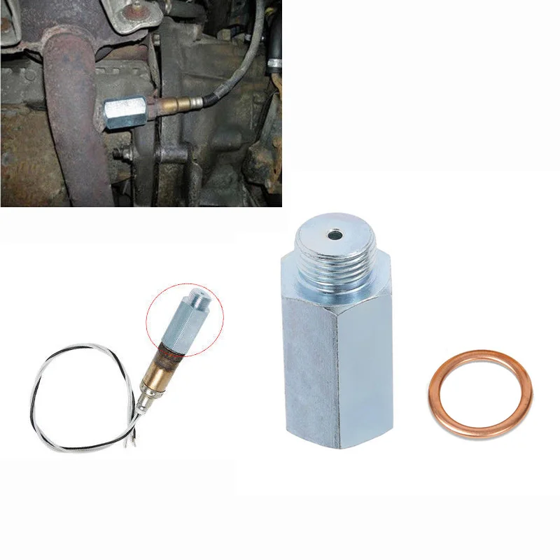 Нержавеющая сталь O2 кислорода Сенсор Extender распорка для Decat & водорода M18 * 1