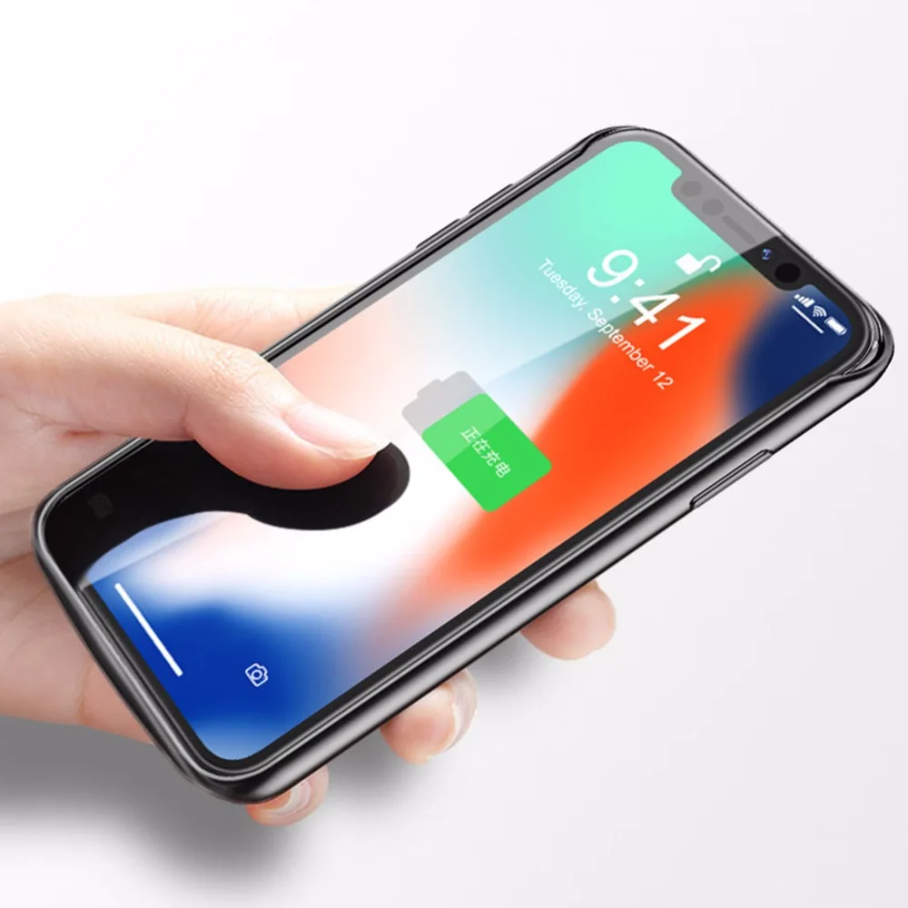 6000 мАч чехол для зарядки батареи Iphone X XS Внешний внешний аккумулятор MAX | Мобильные