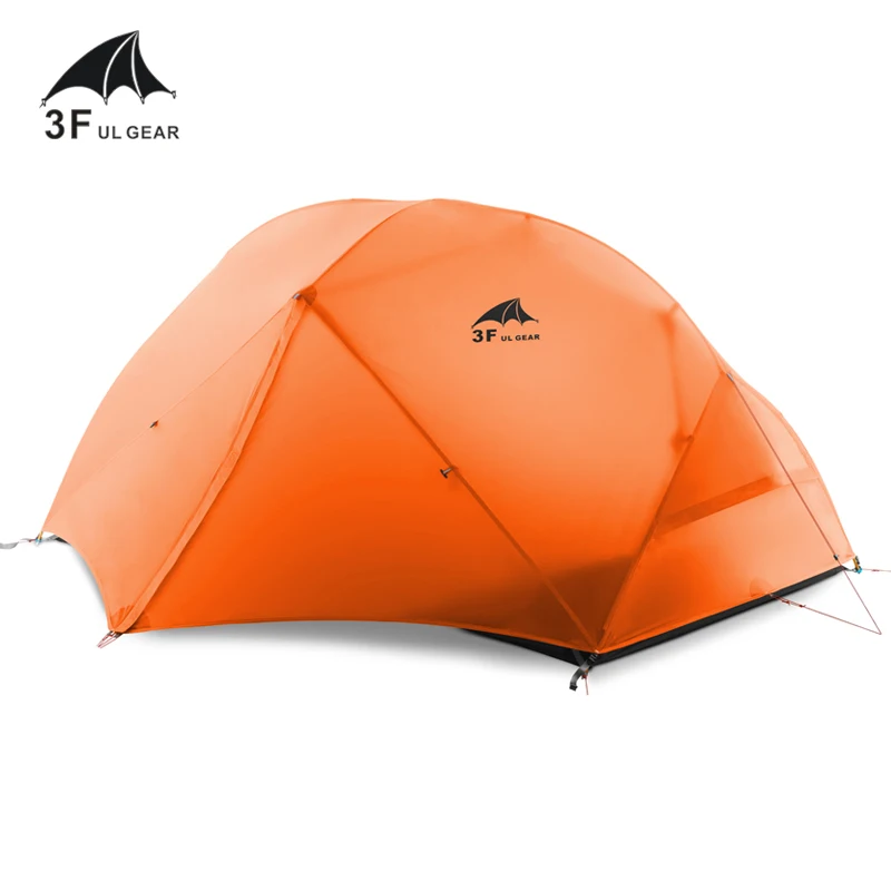 3F UL GEAR 2 человека палатка для кемпинга 4 сезона 15D с ковриком уличная Ультралегкая