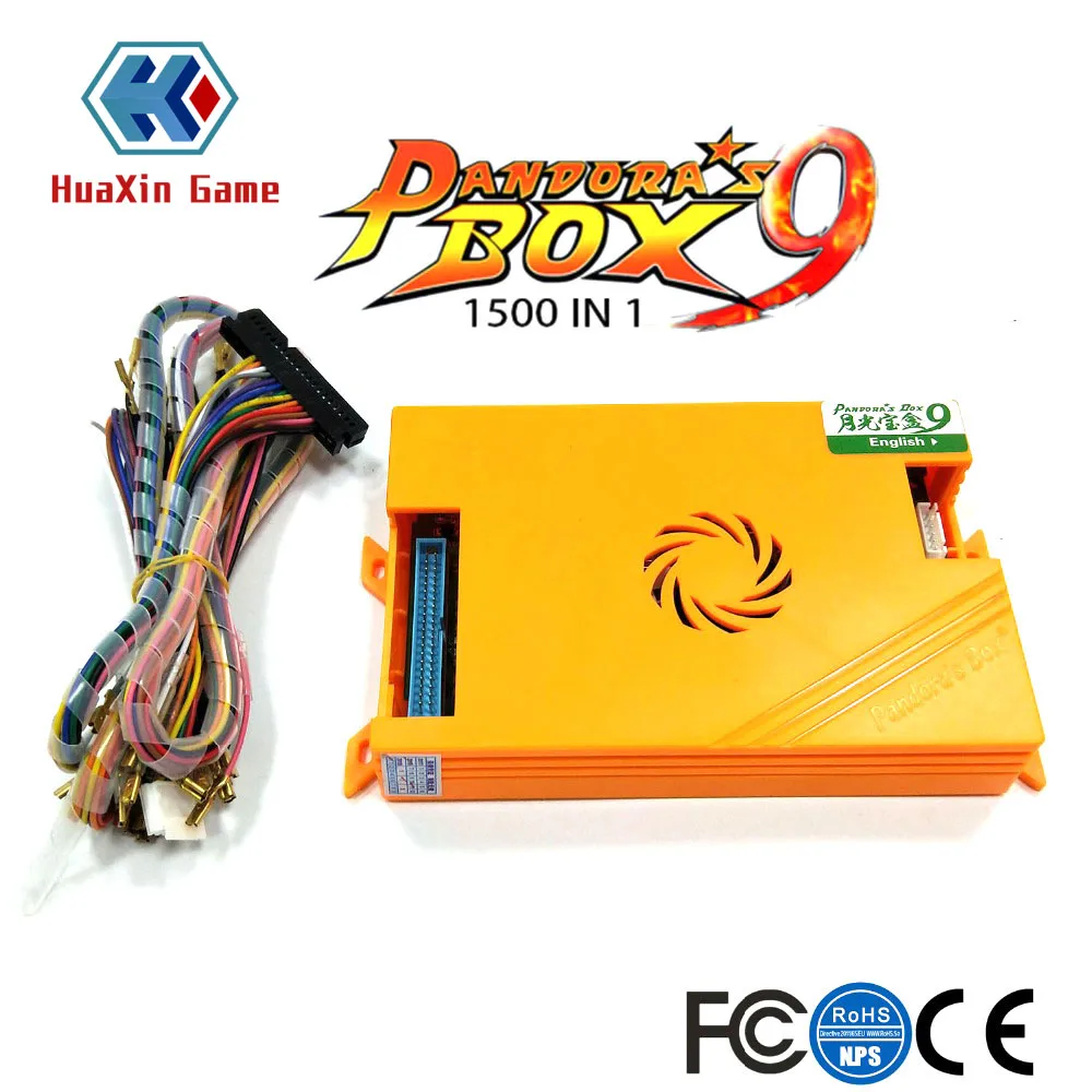 Оригинальная коробка Pandora Box 9 1500 игр DIY аркадный набор копия Sanwa прозрачные