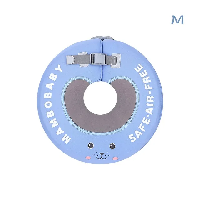 Blue M Mambobaby Твердые безопасности не нужно надувные детские плавающие шеи кольцо поплавок для аксессуаров детский бассейн - Цвет: Blue M