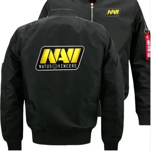 Natus vincere Navi узор куртка-бомбер полет Летающий зимняя куртка Сгущает Теплый молнии
