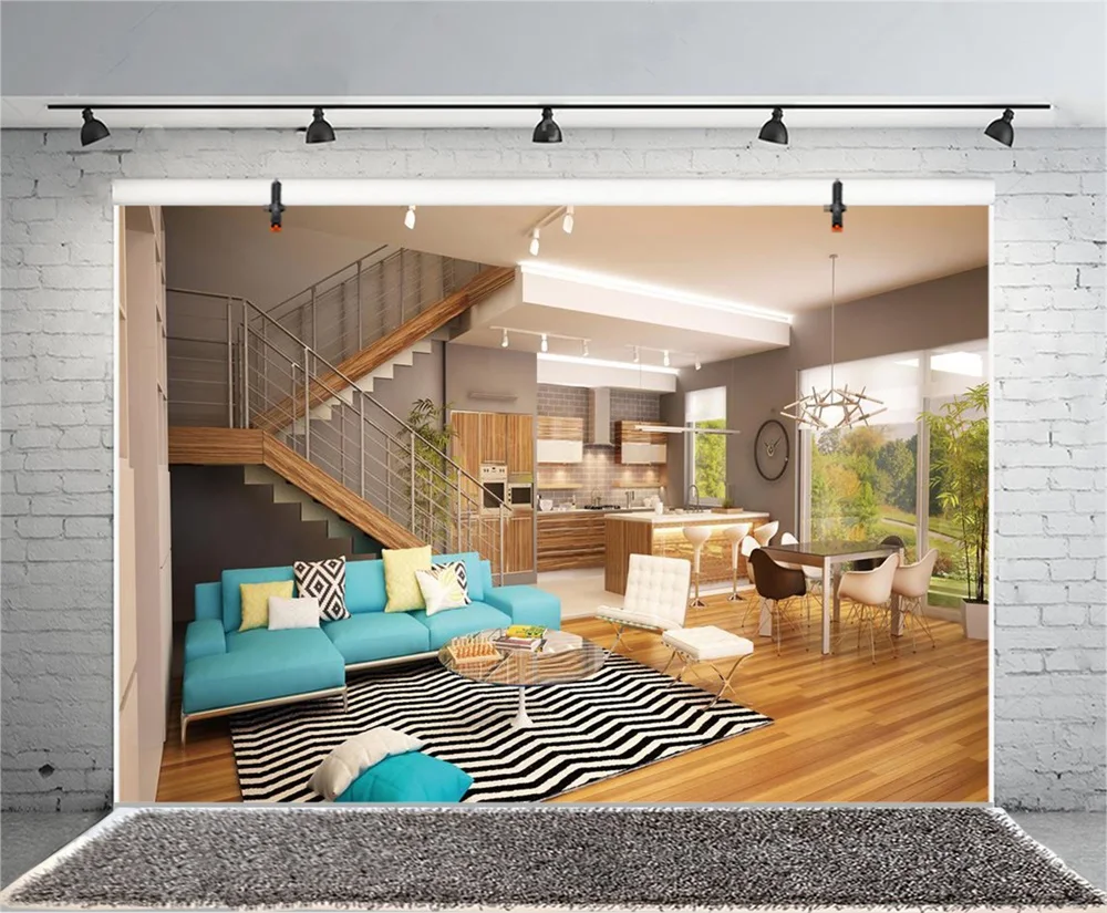 Laeacco уютный Лофт Декор одеяло деревянный стул Пол интерьер фото фоны