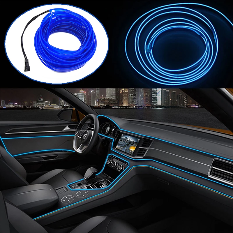 Автомобильные декоративные световые полосы ZD для VW polo passat b5 b6 golf 4 5 6 Audi a3 a4 a5 a6 BMW e39