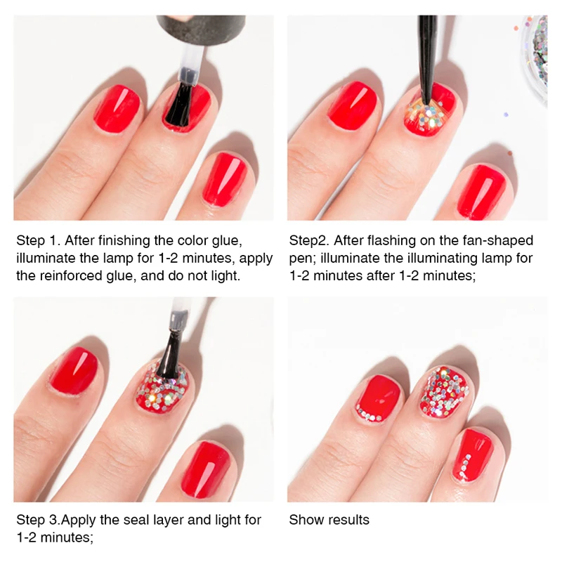 Huration ногти блеск волшебный порошок полировка цвет хамелеон Маникюр зеркало хром