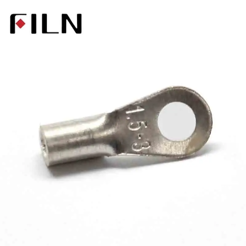 

150pcs OT1.5-3 Brass Copper Lug Non Insulated Round Circular Nake O Ring Cable Wire Cold Press Connector Crimp Terminal
