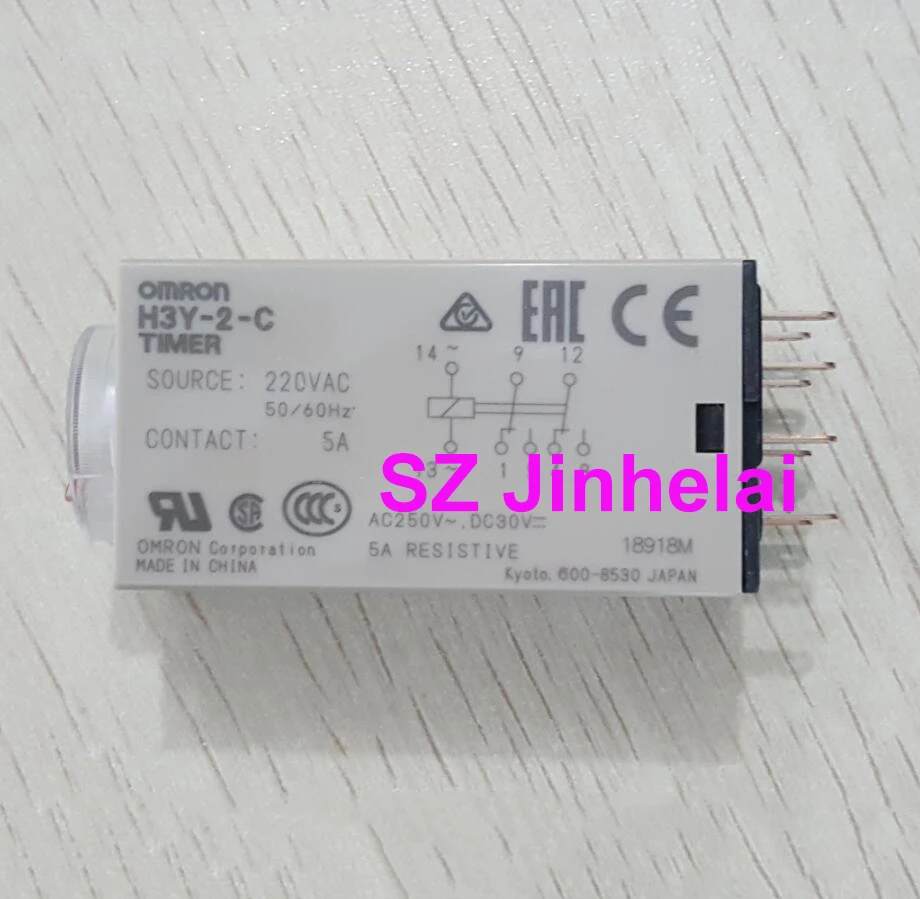Оригинальное реле времени OMRON H3Y 2 C 30S 60S 220VAC|omron time relay|time relayomron relay |
