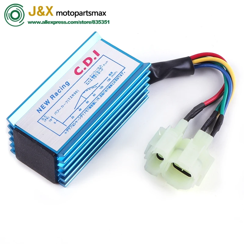 6 контактный DC Racing CDI BOX Unit 50cc 80cc 100cc 125cc 150cc 180cc для 139QMB 152QMI 157QMJ скутер Quad ATV Мопед Go Kart