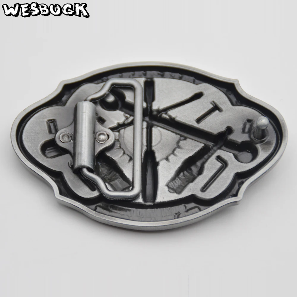 5 PCS MOQ WesBuck бренд приятный дизайн пояс механика Пряжка из цинкового сплава