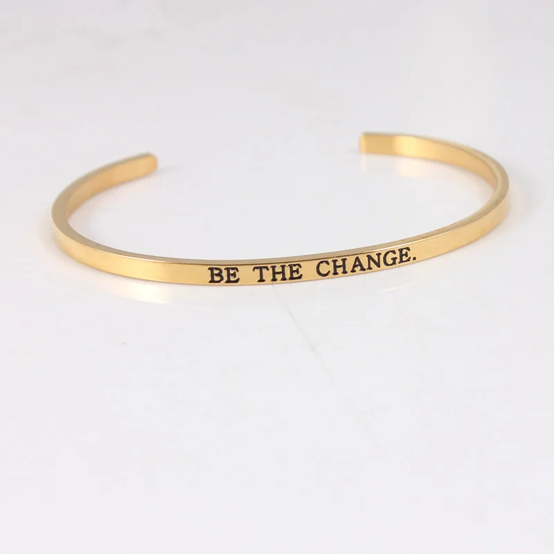

ALOHA Inspirational Bracelet 316 Stainless Steel Charm Bracelet Bangles Personalized Letters Bracelets For Women 10pcs/lot