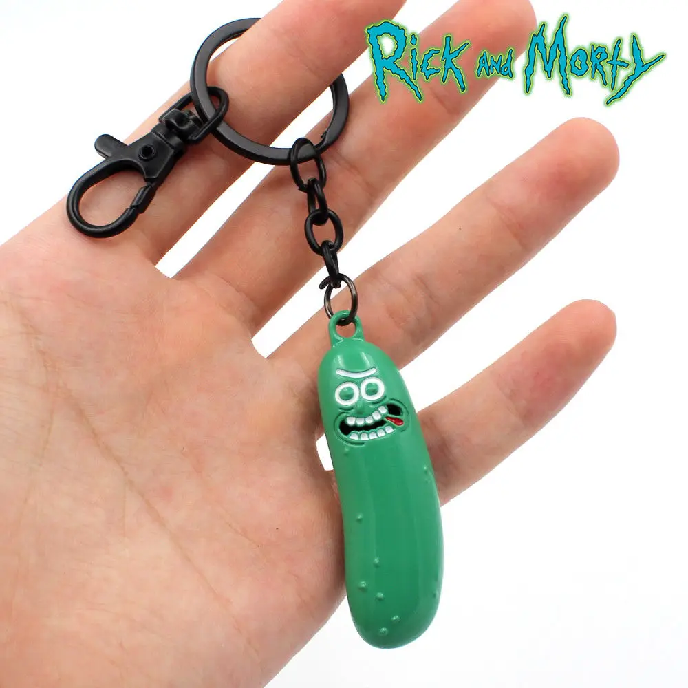 Giancomics Rick and Morti Pickle ПВХ горячая аниме брелок костюм подвески косплей аксессуар