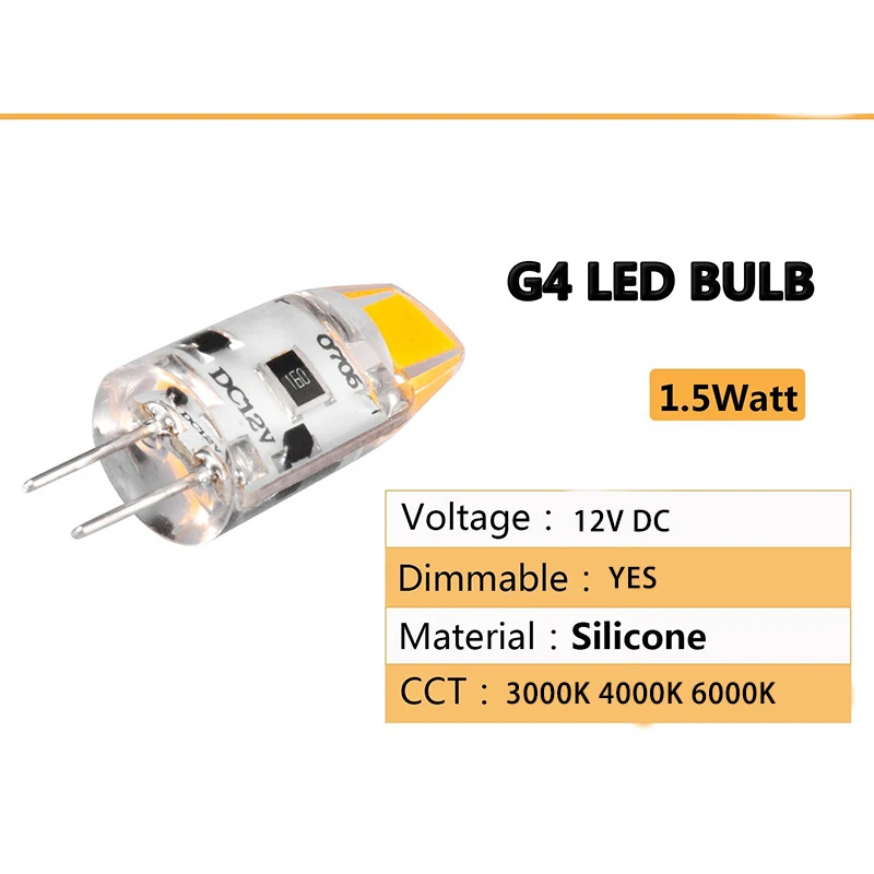 2 шт. диммисветодиодный емые Светодиодные лампы G4 COB 12 В DC 10 Вт 15 Вт|Светодиодные и