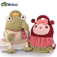 candice guo super cute plush toy lovely metoo animal backpack soft pig frog monkey cat hedgehog schoolbag baby birthday gift 1p