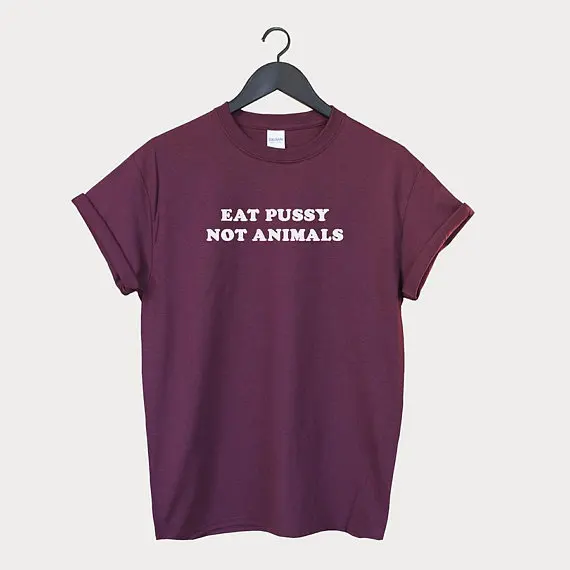 Футболка с карманами eat pussy not animals vegan унисекс большие размеры и Color F013|Футболки| |