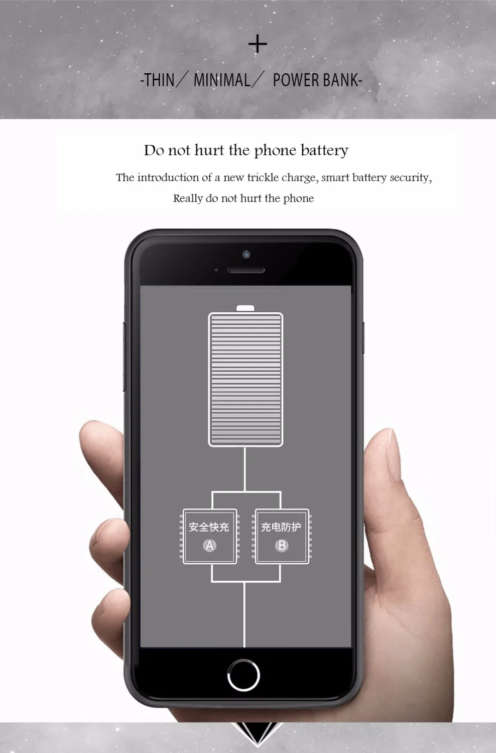 Для Apple iPhone 7 6 6S мАч для 8 Smart батарея случае 2850 зарядное устройство чехол Капа