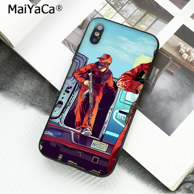 A9 MaiYaCa rockstar gta 5 Grand Theft новое поступление черный чехол для телефона для Apple iPhone 8 7 6 6S Plus X XS MAX 5 5S SE XR - Цвет: A9