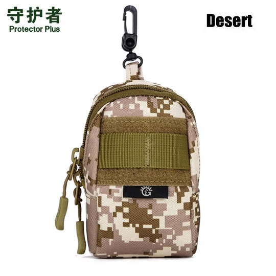 Мини Маленькая сумка. MOLLE система.Спортивная мужская женская минимальная сумка. сумка инструмент. повесить пакет. Многоцелевой Нейлон Тактическая сумка.Водонепроницаемый туристический сумка - Цвет: Desert