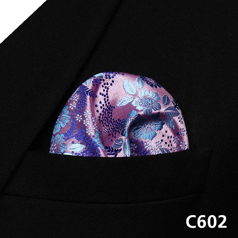 Платок для свадебной вечеринки # C6 Классический Карманный платок с цветочным