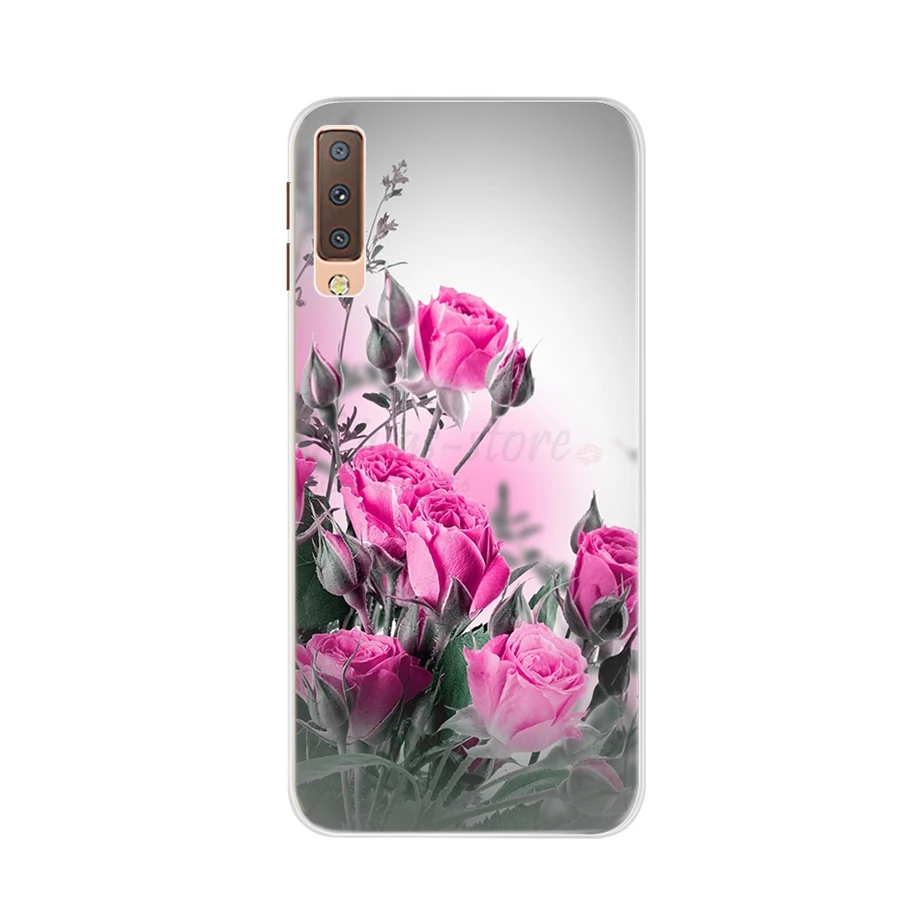 Для samsung A7 чехол Мягкая силиконовая задняя крышка милый мультяшный чехол для телефона для samsung Galaxy A7 A 7 A750 A750f чехол бампер