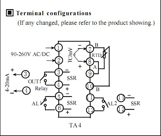 90-265V AC/DC Digital F/C PID Temperature Controller Thermostat TA4-SNR(1ssr output 1 alarm) +2M 6.6 ft PT100 Probe+80A DA SSRR |