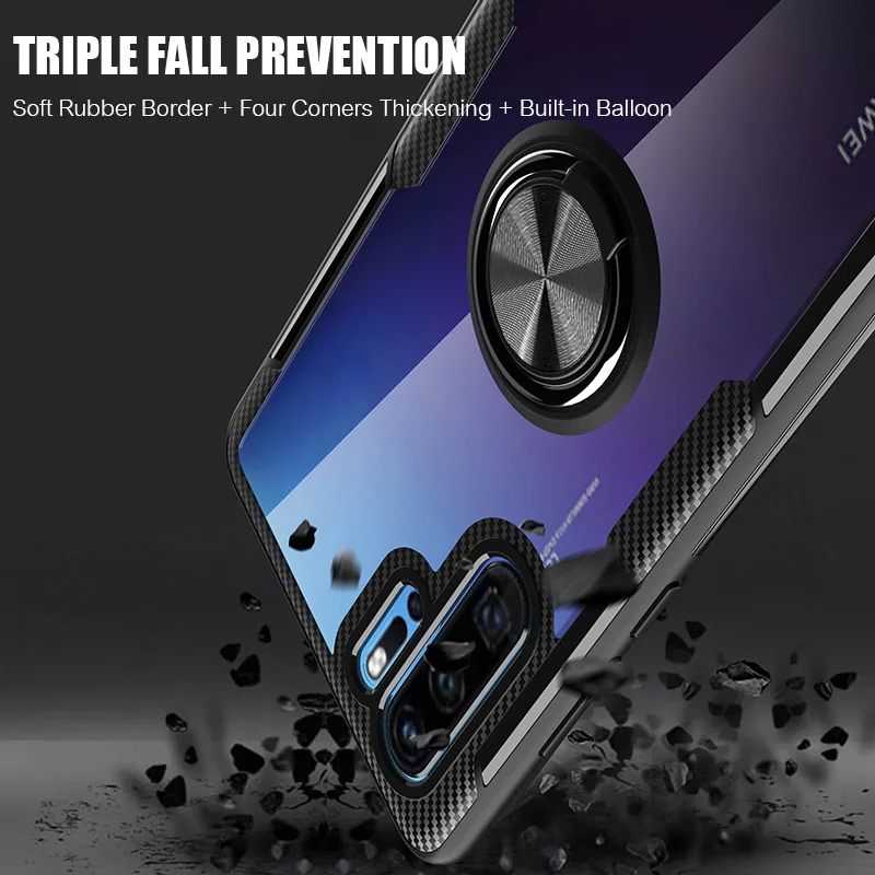 ZNP Роскошная подставка с магнитным кольцом чехол для huawei P30 P20 Pro держатель чехол s для huawei mate 20 Pro huawei P20 P30 Lite чехол