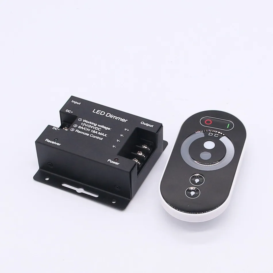 Постоянный ток 12 24 V 6A/CH 3 Каналес ООН соло Цвет negro RF Управление ador светодиодный