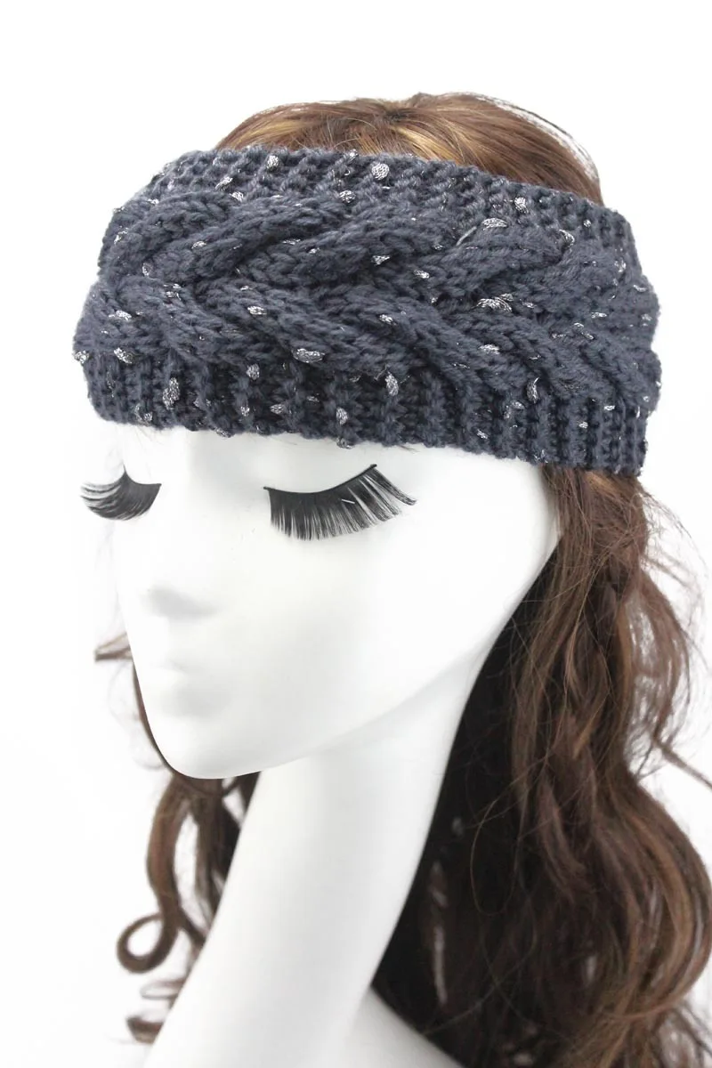 Женский вязаный головной убор в стиле бохо 1 шт. шерстяная плетеная повязка на