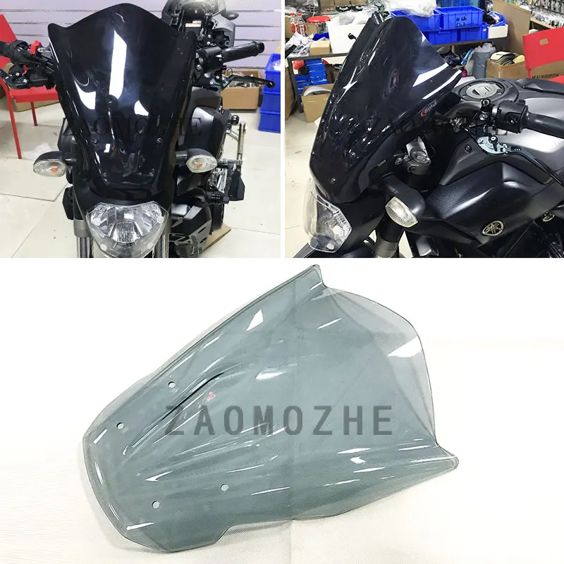 МОТОЦИКЛ ABS лобовое стекло для Yamaha MT 07 MT07 2013 2014 2015 2016 2017 FZ FZ07 2017|windshield windscreen|motorbike