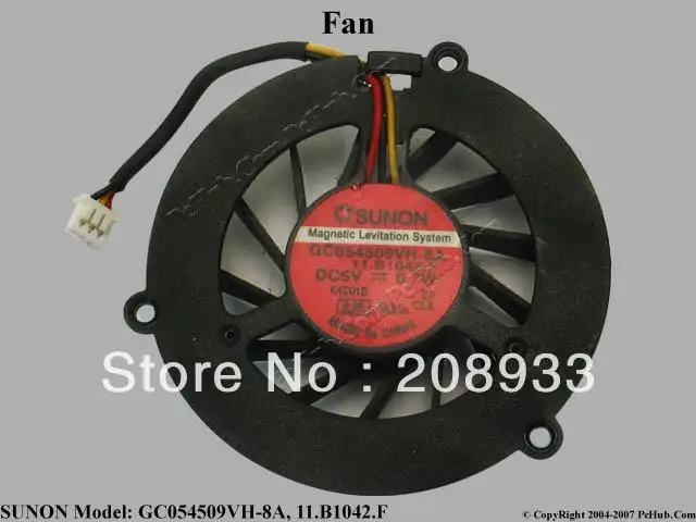 Вентилятор для ноутбука SUNON GC054509VH 8A 11. b1042.f 5V 0 7 W + вентилятор охлаждения|cooling fan|5v