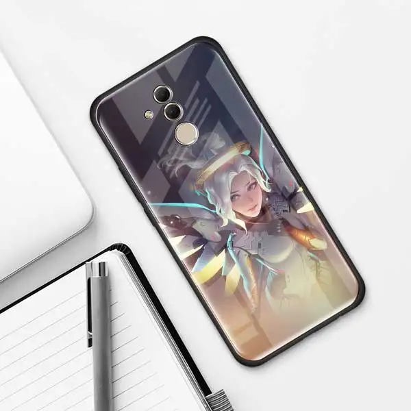 011 Чехол из закаленного стекла Overwatch ow Game для huawei P30 Pro P10 P20 P30 Lite mate 10 20 Pro Honor 20 Pro 8X чехол s - Цвет: 011