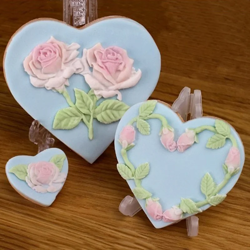 Силиконовые 3D формы в виде рождественской елки цветка птицы инструменты для