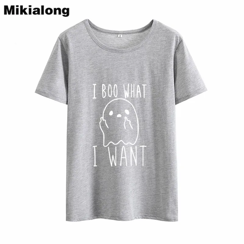 Mrs win I BOO WHAT WANT японская мультяшная Милая женская Футболка Harajuku Kawaii размера плюс