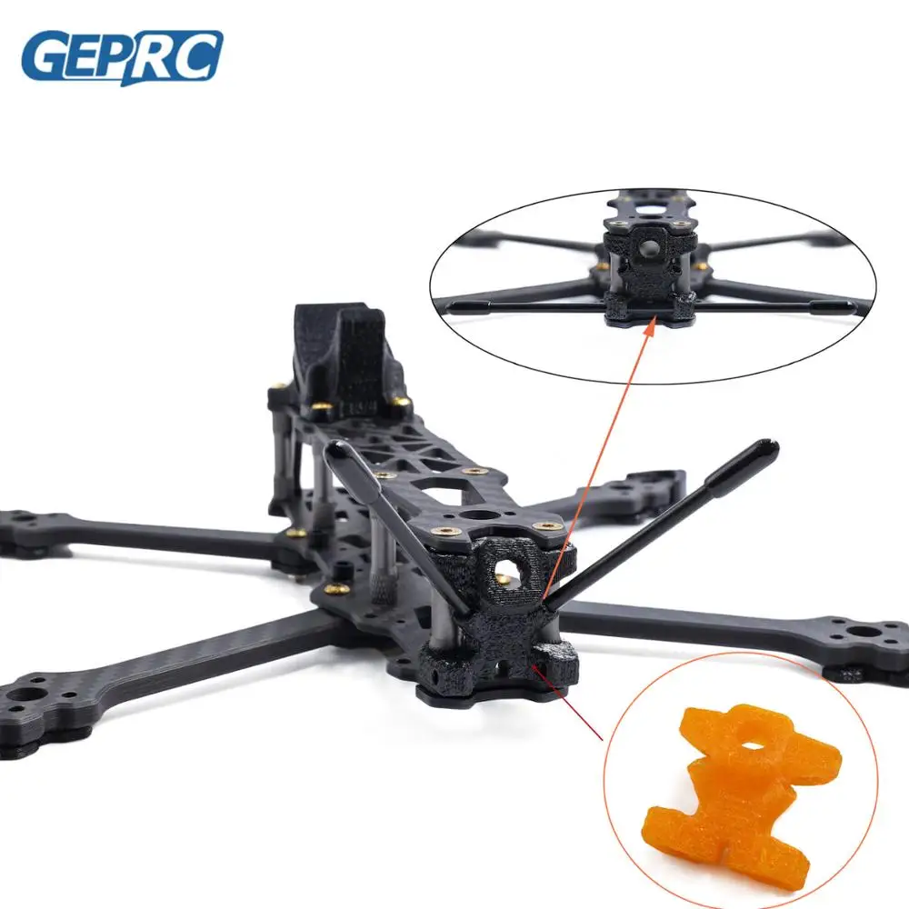 Квадрокоптер GEPRC с 3D принтом задний кронштейн для монтажа антенны из ТПУ