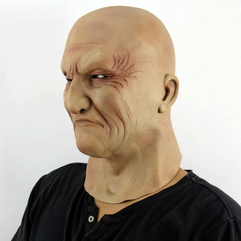 Искусственная Мужская латексная маска с капюшоном парики на голову Маскировка