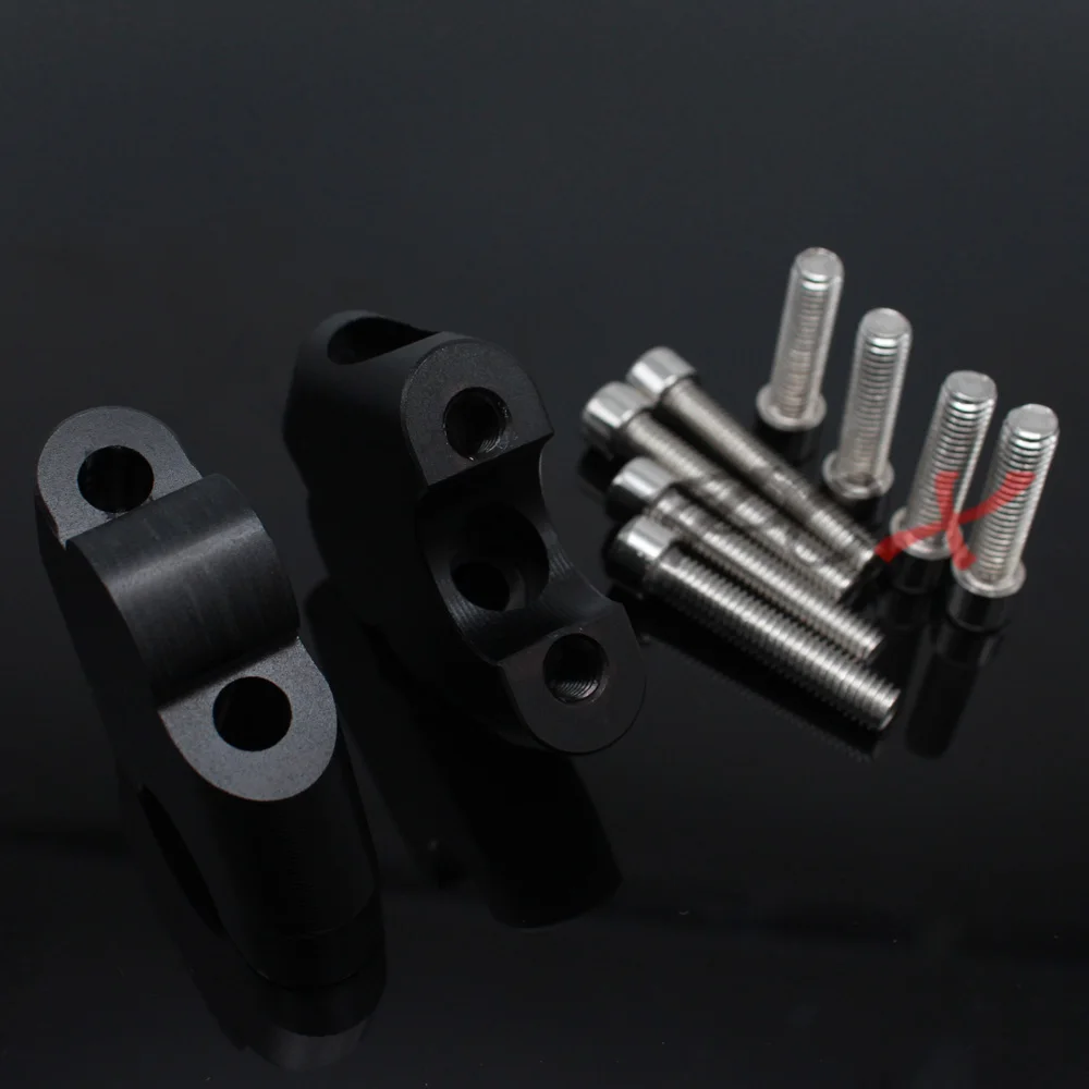 

2PCS 30mm CNC Machining Handlebar Risers Bar Clamp Extend Adapter With Bolts For NC700S NC700X NC750S NC750X DCT