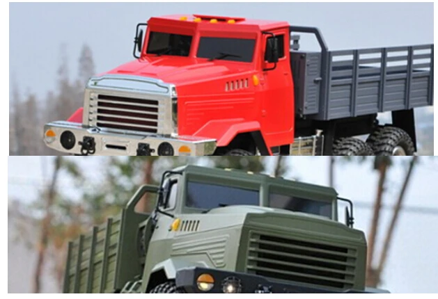 Крест полный военный грузовик 6x6 KC6 KC6E KC6L Неокрашенный Комплект кузова Май для 1/12