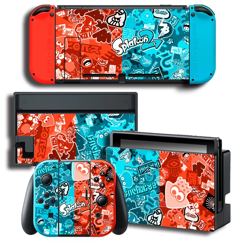 Игра Splatoon 2 Кожа Наклейка для nintendo Switch NS Кожа Наклейка для NS консоли и контроллера Защитная крышка наклейка виниловая