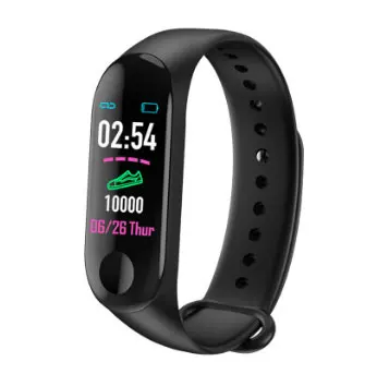 mi band Origina Mi Band 3 Smart Wristband Fitness Bracelet MiBand Big Touch Screen OLED Message Heart Rate Time Smartband | Электроника