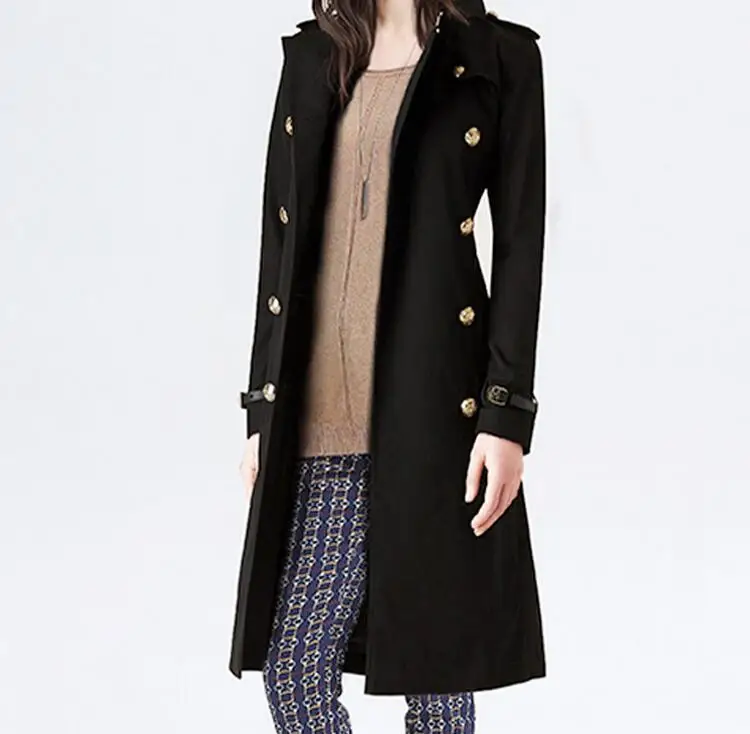 

S-6XL HOT 2019 Spring/Autumn Women New Windproof and waterproof windbreaker long belt in the coat of cultivate one's morality