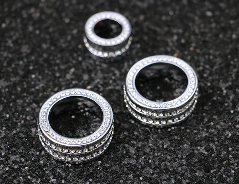 Приборная панель кондиционер аудио кнопка Крышка кольцо украшение автомобиля