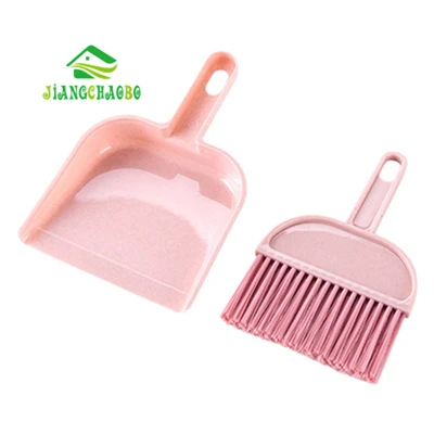 JiangChaoBo мини-совок подметать сковородку пластиковый поддон совок бытовой небольшой метла пылесборник - Цвет: Pink