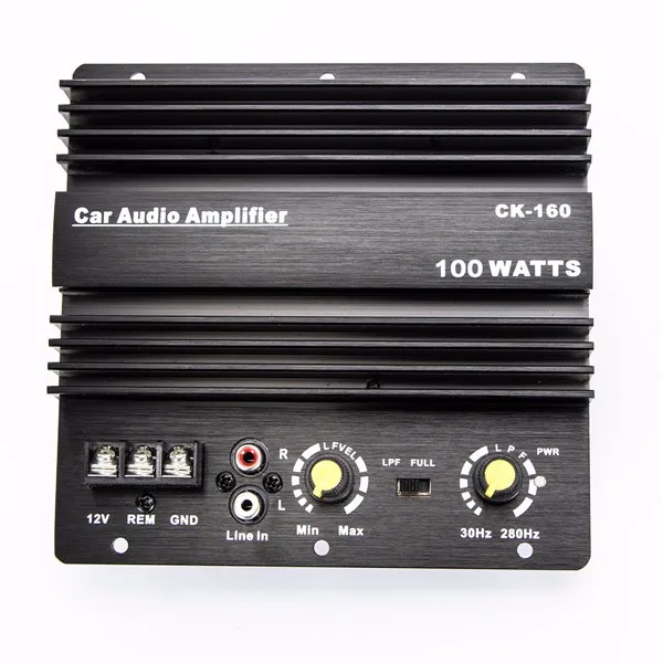 LEORY 100 W DC 12 V автомобильный стерео аудио усилитель плата питания корпус из