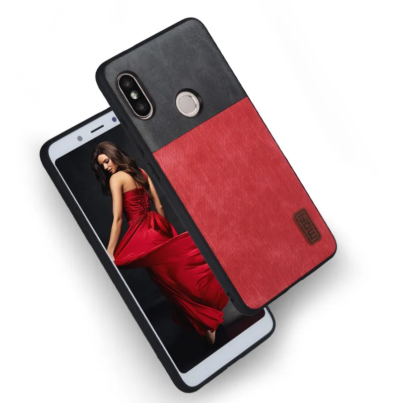 Для Xiaomi mi Mix 2S Чехол для Xiaomi mi Mix 2 Чехол mi x2 mi x2S кожаный Mofi для Xiaomi mi Mix 2S Чехол глобальная версия бампер - Цвет: red and black