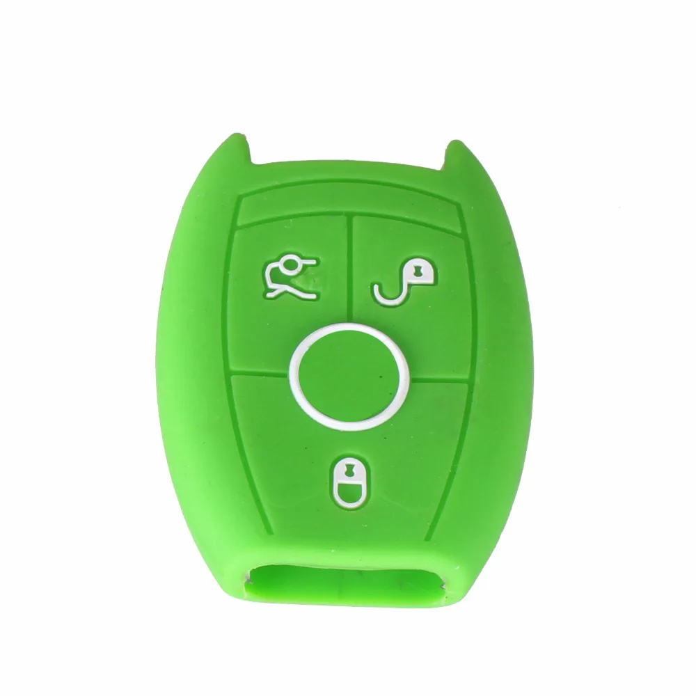 KEYYOU 3 кнопки силиконовый для ключа автомобиля чехол Mercedes Benz W203 W211 CLK C180 E200 AMG C E S