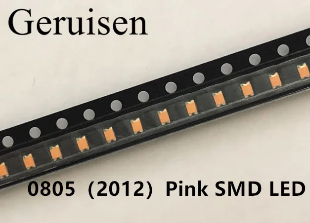 0805 2012 SMD/поверхностное монтаж SMT Розовый Ультра яркий светодиод SMD LED Диодная Лампа