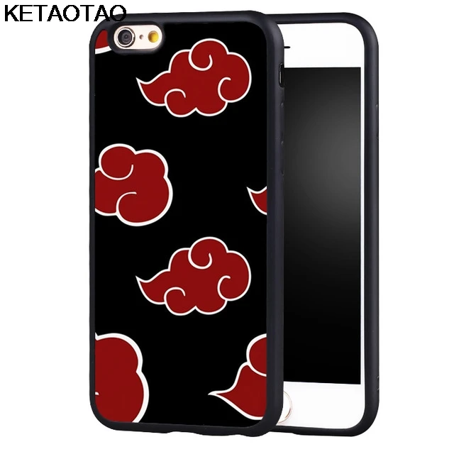 KETAOTAO Naruto Akatsuki Clan Cloud Symbol чехлы для телефонов iPhone 5C 5S 6S 7 8 Plus XR XS Max XCase Мягкий ТПУ