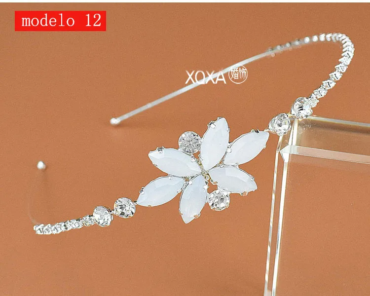Модная женская обувь со стразами; Cristal Cabeca Bandagem No Cabeca Coroa Tiara De Noiva De Cabelo Acessorios