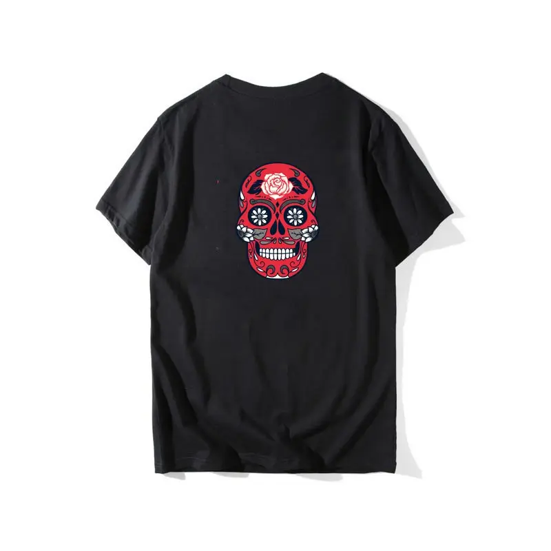 Нашивки с красным черепом COSBILL аппликация для одежды моющаяся футболка