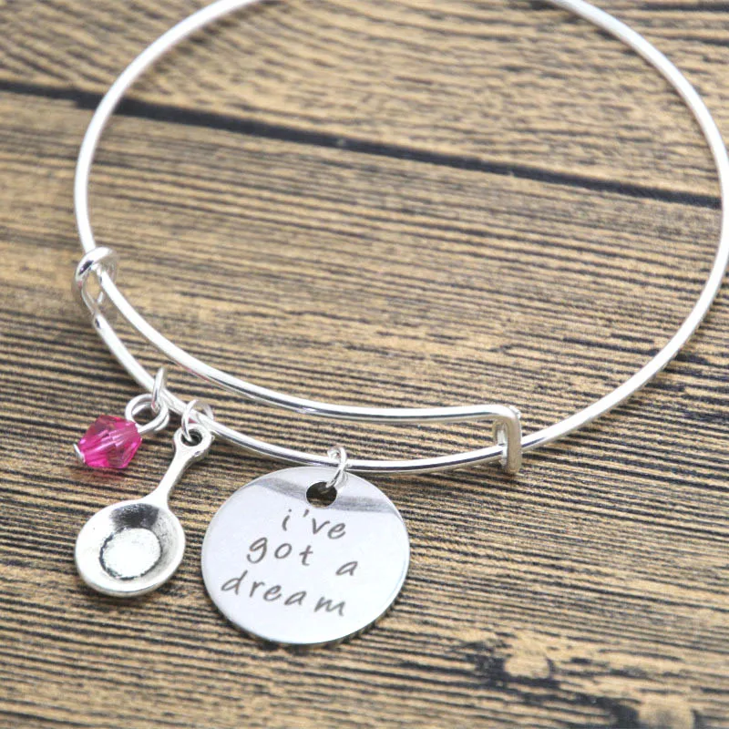 12 шт./лот спутанный Браслет я мечтал. серебристого цвета с элементами из