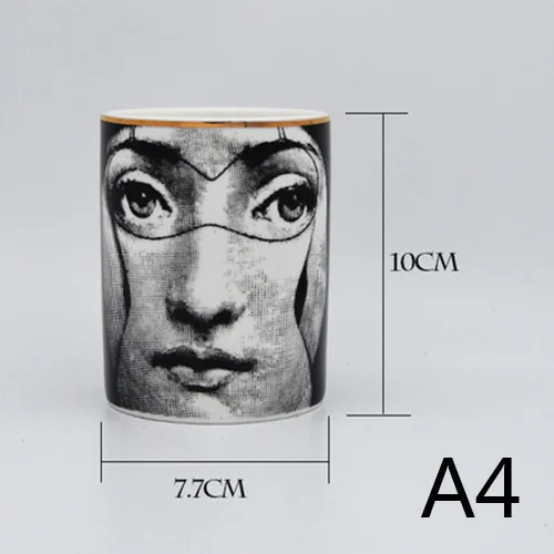D Nordic моды Fornasetti ваза Красота лицо цилиндрический жардиньерка для цветы цветочный Art аксессуары прекрасное украшение стола - Цвет: D